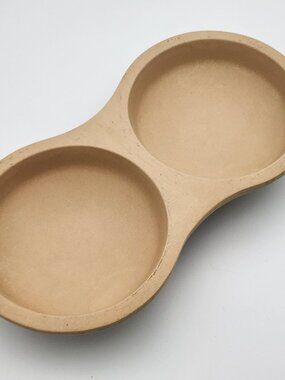 Pampered Chef Microwave Stoneware Double Egg Cooker #1372